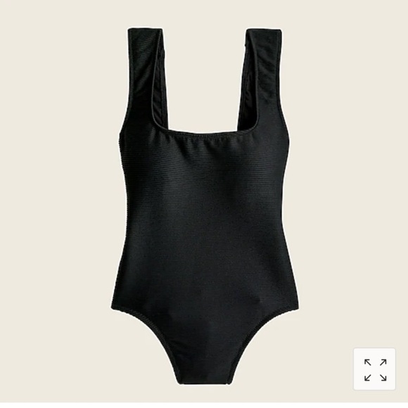 J Crew Rib square-neck one-piece AU931 - Picture 1 of 4